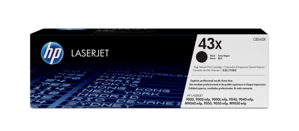 HP 43X High Yield Black Original LaserJet Toner Cartridge cartucho de tóner 1 pieza(s)