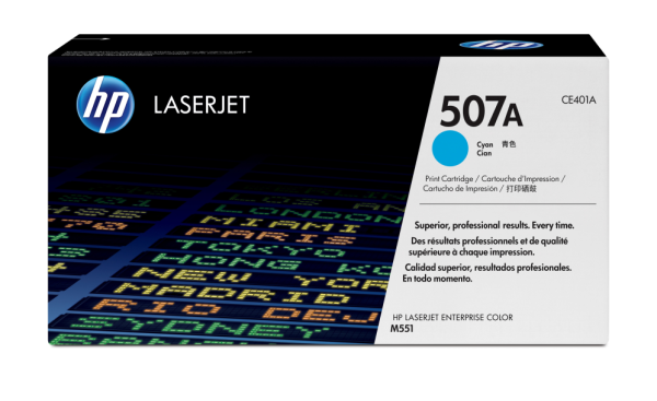 HP 507A Cyan Original LaserJet Toner Cartridge cartucho de tóner 1 pieza(s)