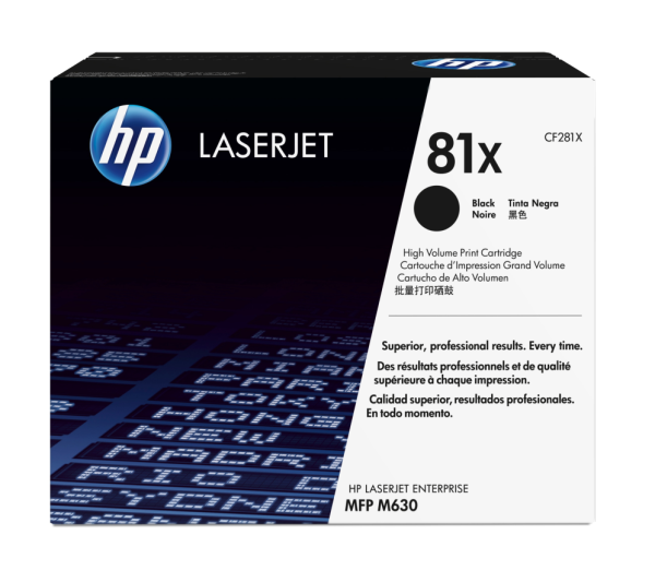 HP 81X High Yield Black Original LaserJet Toner Cartridge cartucho de tóner 1 pieza(s)