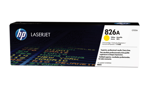 HP 826A Yellow Original LaserJet Toner Cartridge cartucho de tóner 1 pieza(s)