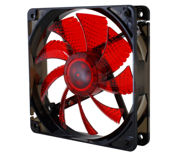 NOX Coolfan 120 LED Carcasa del ordenador Ventilador 12 cm Negro, Rojo