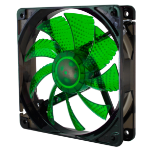 NOX Coolfan 120 LED Carcasa del ordenador Ventilador 12 cm Negro, Verde