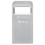 Kingston Technology DataTraveler Micro unidad flash USB 64 GB USB tipo A 3.2 Gen 1 (3.1 Gen 1) Plata