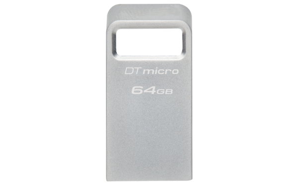 Kingston Technology DataTraveler Micro unidad flash USB 64 GB USB tipo A 3.2 Gen 1 (3.1 Gen 1) Plata