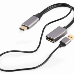 Gembird A-HDMIM-DPF-02 adaptador de cable de vídeo 0,1 m HDMI tipo A (Estándar) DisplayPort Negro