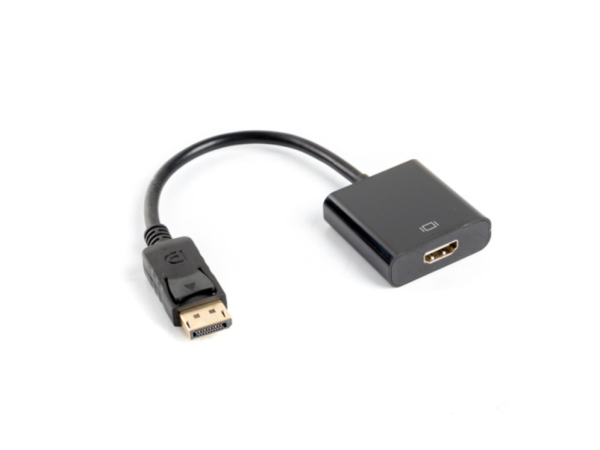 Lanberg AD-0009-BK adaptador de cable de vídeo 0,1 m DisplayPort HDMI tipo A (Estándar) Negro