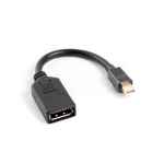 Lanberg AD-0003-BK cable DisplayPort 0,12 m Mini DisplayPort Negro