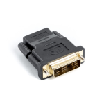 Lanberg AD-0013-BK cambiador de género para cable HDMI DVI-D 18+1 Single Link Negro