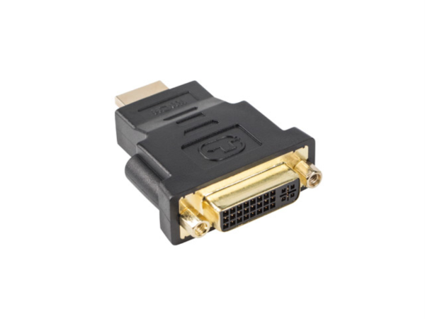 Lanberg AD-0014-BK cambiador de género para cable HDMI DVI-D (F) (24 + 5) Negro