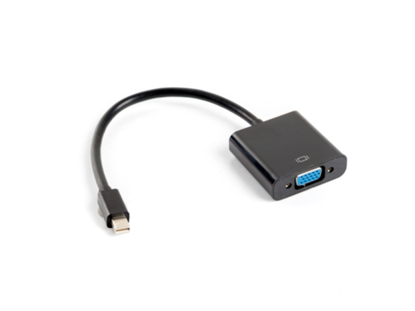 Lanberg AD-0006-BK adaptador de cable de vídeo 0,2 m VGA (D-Sub) Mini DisplayPort Negro