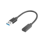 Lanberg AD-UC-UA-03 cable USB USB 3.2 Gen 1 (3.1 Gen 1) 0,15 m USB type A USB Tipo C Negro