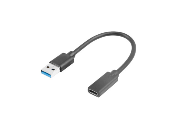 Lanberg AD-UC-UA-03 cable USB USB 3.2 Gen 1 (3.1 Gen 1) 0,15 m USB type A USB Tipo C Negro