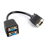 Lanberg AD-0020-BK cable VGA 0,2 m VGA (D-Sub) 2 x VGA (D-Sub) Negro