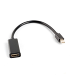 Lanberg AD-0005-BK adaptador de cable de vídeo 0,2 m Mini DisplayPort HDMI tipo A (Estándar) Negro