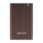 AISENS ASE-2525BWN caja para disco duro externo Caja de disco duro (HDD) Marrón 2.5"