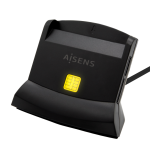 AISENS ASCR-SN04CSD-BK lector de control de acceso Lector USB de control de acceso