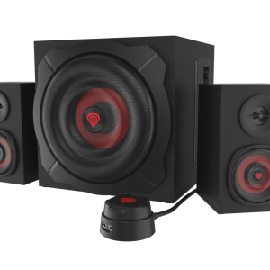 GENESIS Helium 610BT conjunto de altavoces 60 W PC/ordenador portátil Negro, Rojo 2.1 canales De 2 vías 30 W Bluetooth