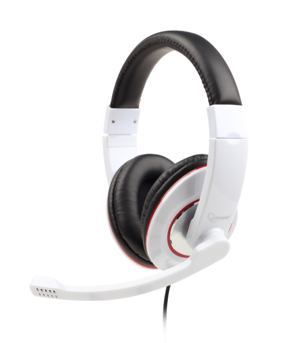 Gembird MHS-001-GW auricular y casco Auriculares Alámbrico Diadema Llamadas/Música Blanco