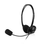 Ewent EW3567 auricular y casco Auriculares Alámbrico Diadema Llamadas/Música Negro