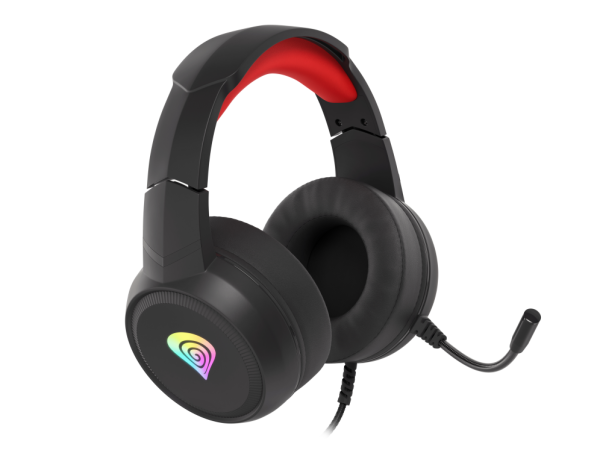 GENESIS Neon 200 Auriculares Alámbrico Diadema Juego USB tipo A Negro, Rojo