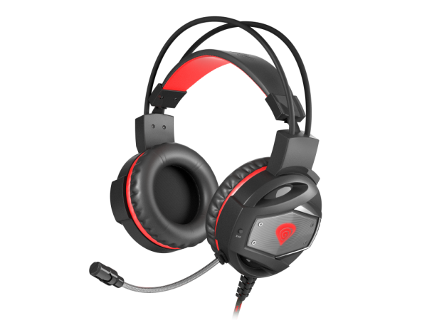 GENESIS Neon 350 Auriculares Alámbrico Diadema Juego USB tipo A Negro, Rojo