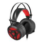 GENESIS Neon 360 Auriculares Alámbrico Diadema Juego Negro, Rojo