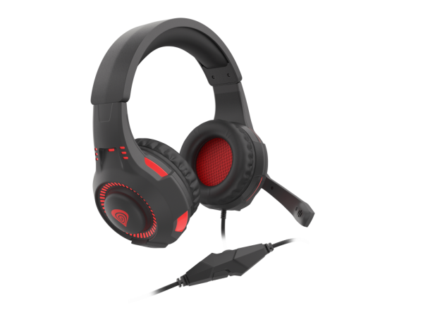 GENESIS Radon 210 Auriculares Alámbrico Diadema Juego USB tipo A Negro, Rojo