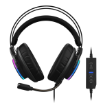 Gigabyte AORUS H1 auricular y casco Auriculares Alámbrico Diadema Juego USB tipo A Negro