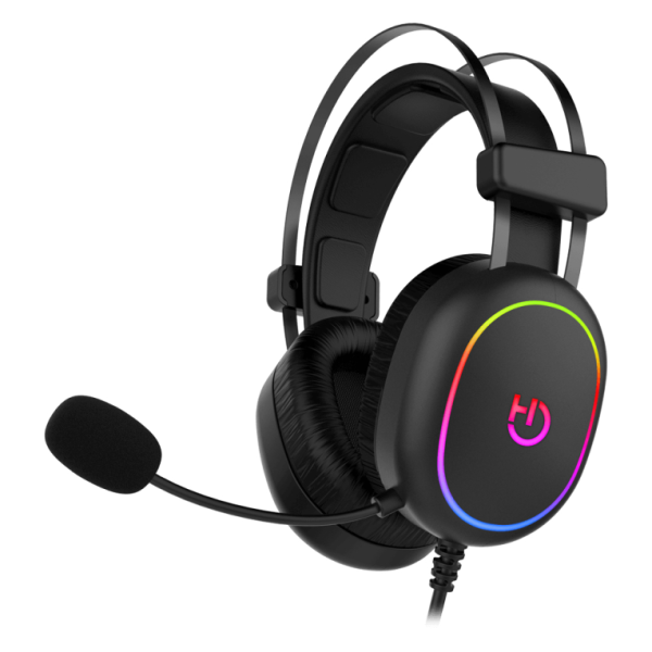 Hiditec Erys ARGB Auriculares Alámbrico Diadema Juego Negro