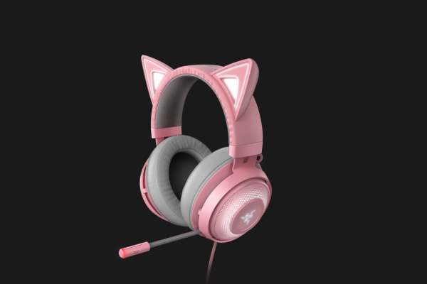 Razer Kraken Kitty Auriculares Alámbrico Diadema Juego Gris, Rosa