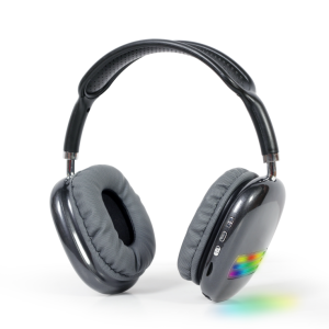 Gembird BHP-LED-02-BK auricular y casco Auriculares Inalámbrico Diadema Llamadas/Música Bluetooth Negro, Gris