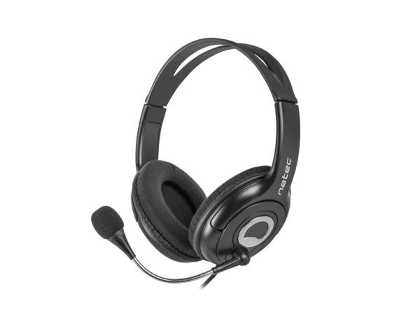 NATEC Bear 2 Auriculares Alámbrico Diadema Negro