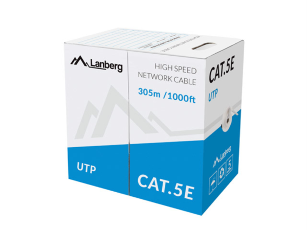 Lanberg LCU5-11CC-0305-S cable de red Gris 305 m Cat5e U/UTP (UTP)