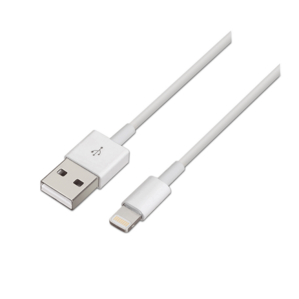 AISENS A102-0036 cable de conector Lightning 2 m Blanco