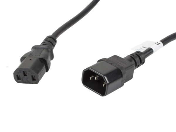 Lanberg CA-C13E-11CC-0050-BK cable de transmisión Negro 5 m C13 acoplador C14 acoplador