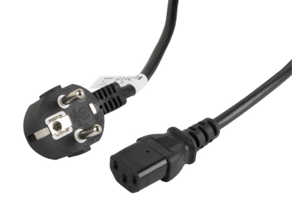 Lanberg CA-C13C-11CC-0050-BK cable de transmisión Negro 5 m C13 acoplador CEE7/7