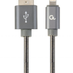 Cablexpert CC-USB2S-AMLM-1M-BG cable de conector Lightning 8 m Gris