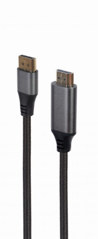 Gembird CC-DP-HDMI-4K-6 adaptador de cable de vídeo 1,8 m DisplayPort HDMI tipo A (Estándar) Negro