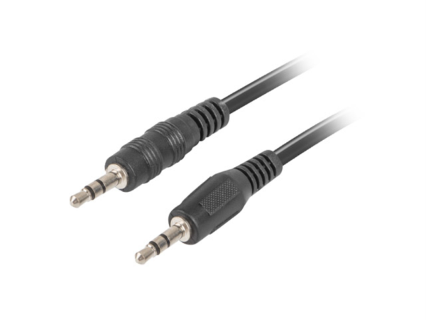 Lanberg CA-MJMJ-10CC-0012-BK cable de audio 1,2 m 3,5mm Negro