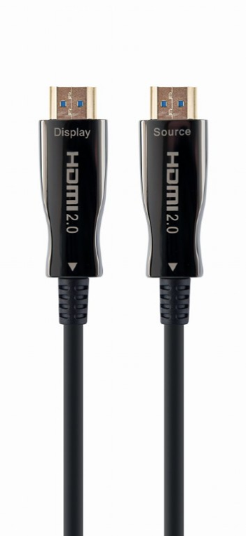 Gembird CCBP-HDMI-AOC-20M-02 cable HDMI HDMI tipo A (Estándar) Negro