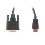 Lanberg CA-HDDV-20CU-0030-BK adaptador de cable de vídeo 3 m HDMI tipo A (Estándar) DVI-D Negro