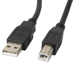 Lanberg CA-USBA-10CC-0018-BK cable USB USB 2.0 1,8 m USB B Negro