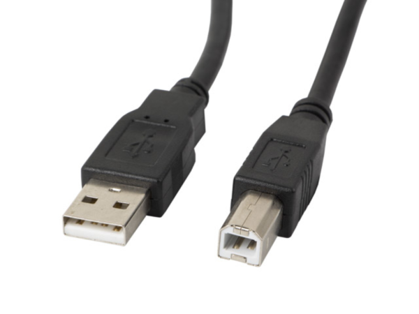 Lanberg CA-USBA-11CC-0018-BK cable USB USB 2.0 1,8 m USB B Negro