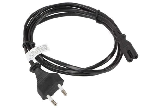 Lanberg CA-C7CA-10CC-0018-BK cable de transmisión Negro 1,8 m C7 acoplador CEE7/16