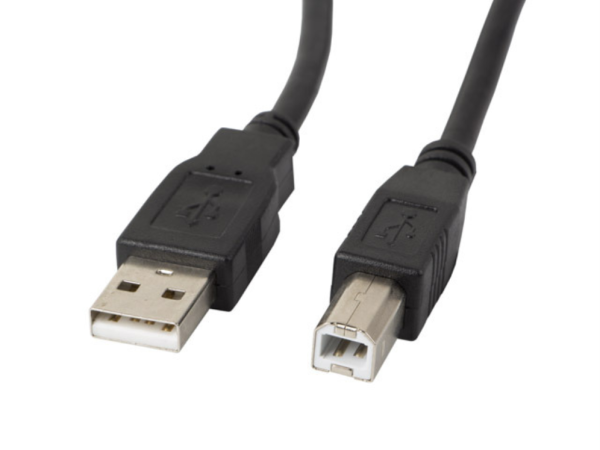 Lanberg CA-USBA-11CC-0005-BK cable USB USB 2.0 0,5 m USB B Negro