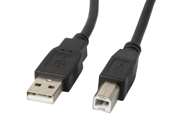 Lanberg CA-USBA-10CC-0010-BK cable USB USB 2.0 1 m USB B Negro