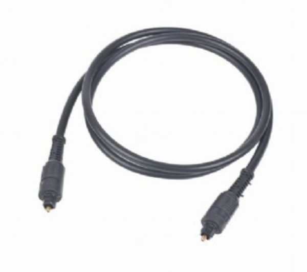 Gembird Toslink, 2m cable de audio Negro