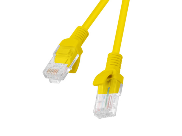 Lanberg PCU6-10CC-0050-Y cable de red Amarillo 0,5 m Cat6 U/UTP (UTP)