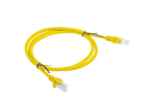 Lanberg PCU6-10CC-0100-Y cable de red Amarillo 1 m Cat6 U/UTP (UTP)