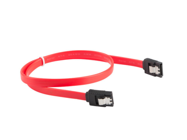 Lanberg CA-SASA-14CU-0030-R cable de SATA 0,3 m SATA 7-pin Rojo